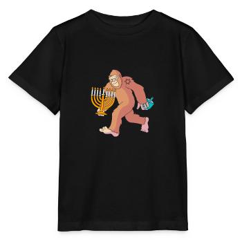 Hanoucca - T-shirt bio MINI CREATOR Stanley/Stella Enfant - noir - Devant - Mikhail (115cm)