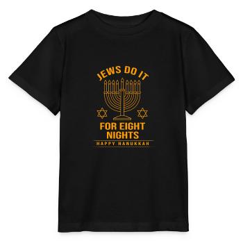 Hanoucca - T-shirt bio MINI CREATOR Stanley/Stella Enfant - noir - Devant - Mikhail (115cm)