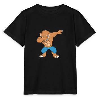 Loup-garou - T-shirt bio MINI CREATOR Stanley/Stella Enfant - noir - Devant - Mikhail (115cm)