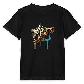 Loup-garou - T-shirt bio MINI CREATOR Stanley/Stella Enfant - noir - Devant - Mikhail (115cm)