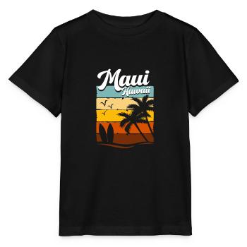 Maui Hawaii Hawaiian - Stanley/Stella MINI CREATOR Kids’ T-Shirt - black - Front - Mikhail (115cm)
