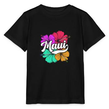 Maui Hawaii Hawaiian - Stanley/Stella MINI CREATOR Kids’ T-Shirt - black - Front - Mikhail (115cm)
