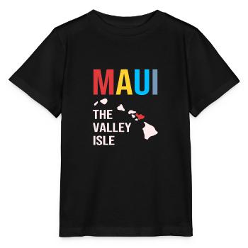 Maui Hawaii Hawaiian - Stanley/Stella MINI CREATOR Kids’ T-Shirt - black - Front - Mikhail (115cm)