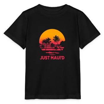Maui Hawaii Hawaiian - Stanley/Stella MINI CREATOR Kids’ T-Shirt - black - Front - Mikhail (115cm)