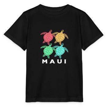 Maui Hawaii Hawaiian - Stanley/Stella MINI CREATOR Kids’ T-Shirt - black - Front - Mikhail (115cm)