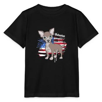 Chihuahua - T-shirt bio MINI CREATOR Stanley/Stella Enfant - noir - Devant - Mikhail (115cm)