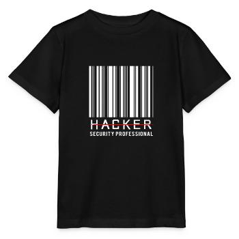 Cyber programmeur cybersécurité Hacker - T-shirt bio MINI CREATOR Stanley/Stella Enfant - noir - Devant - Mikhail (115cm)