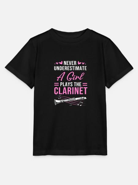 Klarinette - Stanley/Stella Kinder T-Shirt MINI CREATOR - Schwarz