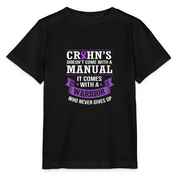 Maladie de Crohn - T-shirt bio MINI CREATOR Stanley/Stella Enfant - noir - Devant - Mikhail (115cm)
