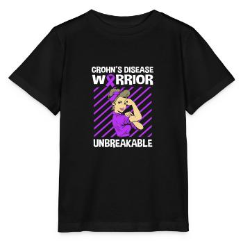 Maladie de Crohn - T-shirt bio MINI CREATOR Stanley/Stella Enfant - noir - Devant - Mikhail (115cm)