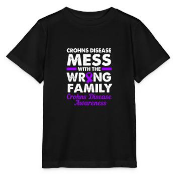 Maladie de Crohn - T-shirt bio MINI CREATOR Stanley/Stella Enfant - noir - Devant - Mikhail (115cm)