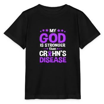 Maladie de Crohn - T-shirt bio MINI CREATOR Stanley/Stella Enfant - noir - Devant - Mikhail (115cm)