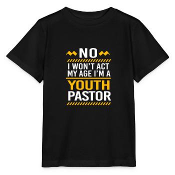 Youth pastor - Stanley/Stella MINI CREATOR Kids’ T-Shirt - black - Front - Mikhail (115cm)