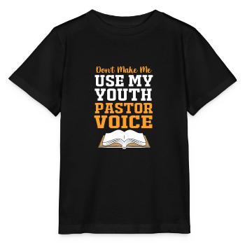Youth pastor - Stanley/Stella MINI CREATOR Kids’ T-Shirt - black - Front - Mikhail (115cm)