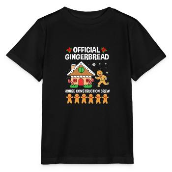 Lebkuchenmann Lebkuchenherz Lebkuchen Naschen - Stanley/Stella Kinder T-Shirt MINI CREATOR  - Schwarz - Vorne - Mikhail (115cm)