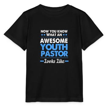 Youth pastor - Stanley/Stella MINI CREATOR Kids’ T-Shirt - black - Front - Mikhail (115cm)