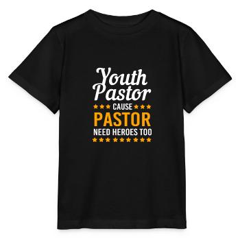 Youth pastor - Stanley/Stella MINI CREATOR Kids’ T-Shirt - black - Front - Mikhail (115cm)