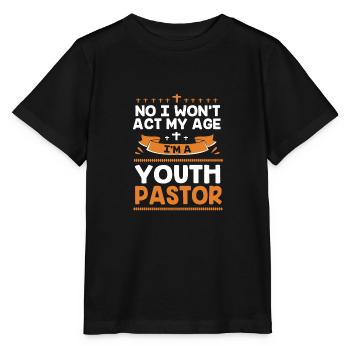 Youth pastor - Stanley/Stella MINI CREATOR Kids’ T-Shirt - black - Front - Mikhail (115cm)