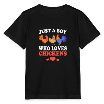 Poulet Volaille - T-shirt bio MINI CREATOR Stanley/Stella Enfant - noir - Devant - Mikhail (115cm)