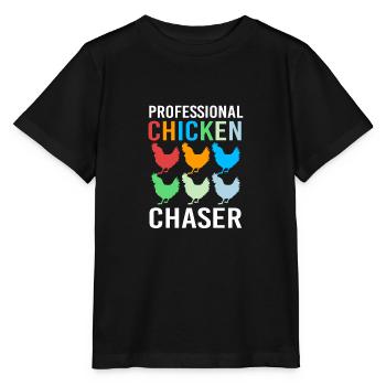 Poulet Volaille - T-shirt bio MINI CREATOR Stanley/Stella Enfant - noir - Devant - Mikhail (115cm)