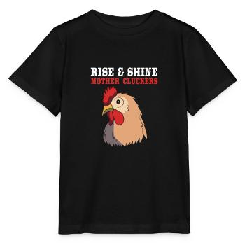 Poulet Volaille - T-shirt bio MINI CREATOR Stanley/Stella Enfant - noir - Devant - Mikhail (115cm)