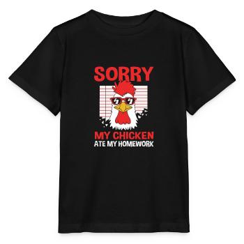 Poulet Volaille - T-shirt bio MINI CREATOR Stanley/Stella Enfant - noir - Devant - Mikhail (115cm)