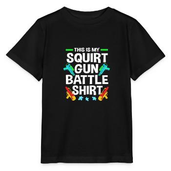 Pistolet à eau - T-shirt bio MINI CREATOR Stanley/Stella Enfant - noir - Devant - Mikhail (115cm)