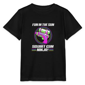 Pistolet à eau - T-shirt bio MINI CREATOR Stanley/Stella Enfant - noir - Devant - Mikhail (115cm)