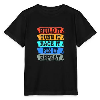 Autofahrer - Stanley/Stella Kinder T-Shirt MINI CREATOR  - Schwarz - Vorne - Mikhail (115cm)