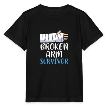 Broken Arm Bone Fracture - Stanley/Stella MINI CREATOR Kids’ T-Shirt - black - Front - Mikhail (115cm)