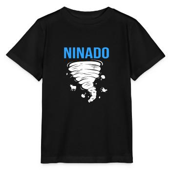 Tornado Birthday Children's Birthday Party - Stanley/Stella MINI CREATOR Kids’ T-Shirt - black - Front - Mikhail (115cm)