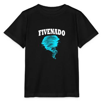 Tornado Birthday Children's Birthday Party - Stanley/Stella MINI CREATOR Kids’ T-Shirt - black - Front - Mikhail (115cm)
