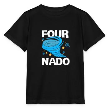 Tornado Birthday Children's Birthday Party - Stanley/Stella MINI CREATOR Kids’ T-Shirt - black - Front - Mikhail (115cm)