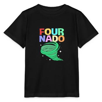 Tornado Birthday Children's Birthday Party - Stanley/Stella MINI CREATOR Kids’ T-Shirt - black - Front - Mikhail (115cm)