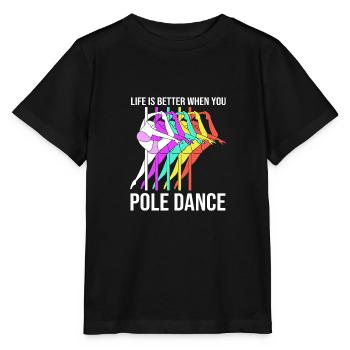 Pole Dance - Stanley/Stella Kinder T-Shirt MINI CREATOR  - Schwarz - Vorne - Mikhail (115cm)