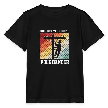 Pole Dance - Stanley/Stella Kinder T-Shirt MINI CREATOR  - Schwarz - Vorne - Mikhail (115cm)