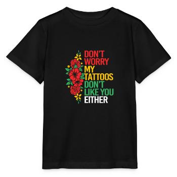 Tattoo Artist Tattoo Artist Tattooed Tattoo - Stanley/Stella MINI CREATOR Kids’ T-Shirt - black - Front - Mikhail (115cm)
