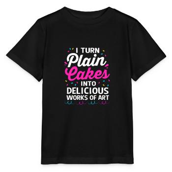 Gâteau Tartelette Décoration Gâteau - T-shirt bio MINI CREATOR Stanley/Stella Enfant - noir - Devant - Mikhail (115cm)