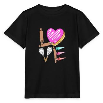 Gâteau Tartelette Décoration Gâteau - T-shirt bio MINI CREATOR Stanley/Stella Enfant - noir - Devant - Mikhail (115cm)