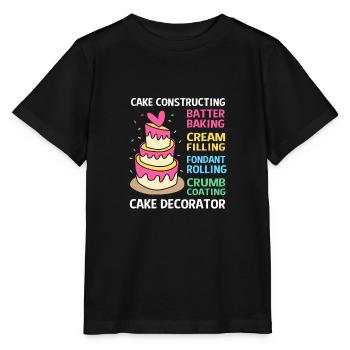 Gâteau Tartelette Décoration Gâteau - T-shirt bio MINI CREATOR Stanley/Stella Enfant - noir - Devant - Mikhail (115cm)