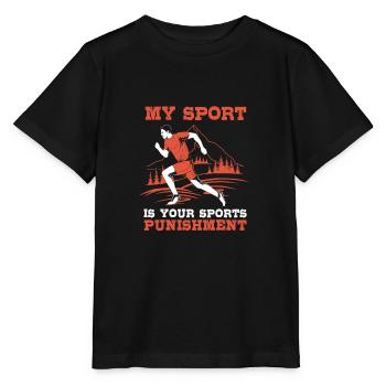 Trail running - T-shirt bio MINI CREATOR Stanley/Stella Enfant - noir - Devant - Mikhail (115cm)