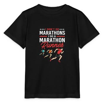 Marathon Marathon Runner - Stanley/Stella MINI CREATOR Kids’ T-Shirt - black - Front - Mikhail (115cm)