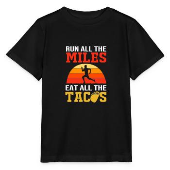 Marathon Marathon Runner - Stanley/Stella MINI CREATOR Kids’ T-Shirt - black - Front - Mikhail (115cm)