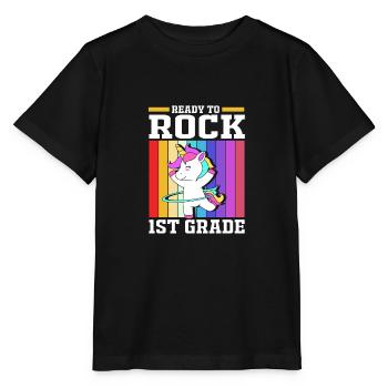 Erstklässler - Stanley/Stella Kinder T-Shirt MINI CREATOR  - Schwarz - Vorne - Mikhail (115cm)