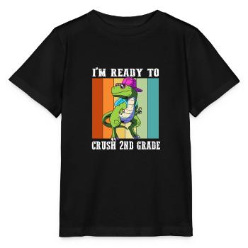 2. Klasse - Stanley/Stella Kinder T-Shirt MINI CREATOR  - Schwarz - Vorne - Mikhail (115cm)