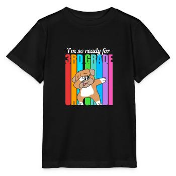 3. Klasse - Stanley/Stella Kinder T-Shirt MINI CREATOR  - Schwarz - Vorne - Mikhail (115cm)