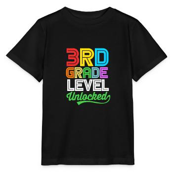 3. Klasse - Stanley/Stella Kinder T-Shirt MINI CREATOR  - Schwarz - Vorne - Mikhail (115cm)