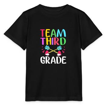 3. Klasse - Stanley/Stella Kinder T-Shirt MINI CREATOR  - Schwarz - Vorne - Mikhail (115cm)