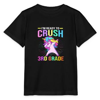 3. Klasse - Stanley/Stella Kinder T-Shirt MINI CREATOR  - Schwarz - Vorne - Mikhail (115cm)