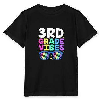 3. Klasse - Stanley/Stella Kinder T-Shirt MINI CREATOR  - Schwarz - Vorne - Mikhail (115cm)